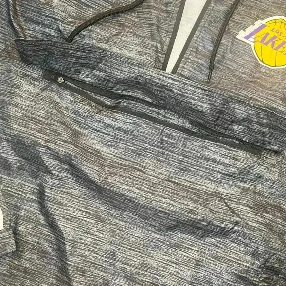 Mens Los Angeles Lakers Windbreaker Quarter Zip Pullover - S - Picture 4 of 9